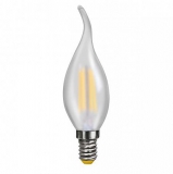 LED Лампа С35TA E14  2 Вт (свеча на ветру) матовая серии Филамент
