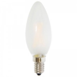 LED Лампа С35 (свеча) E14  2 Вт матовая серии Филамент