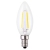 LED Лампа С35 (свеча) E14 3W прозрачная серии Филамент