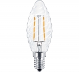 LED Лампа С35TW E14  2 Вт (свеча фигурная) серии Филамент